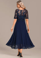 Sophie™ | Navy Lace Midi Dress