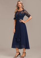 Sophie™ | Navy Lace Midi Dress