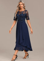 Sophie™ | Navy Lace Midi Dress