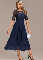 Sophie™ | Navy Lace Midi Dress