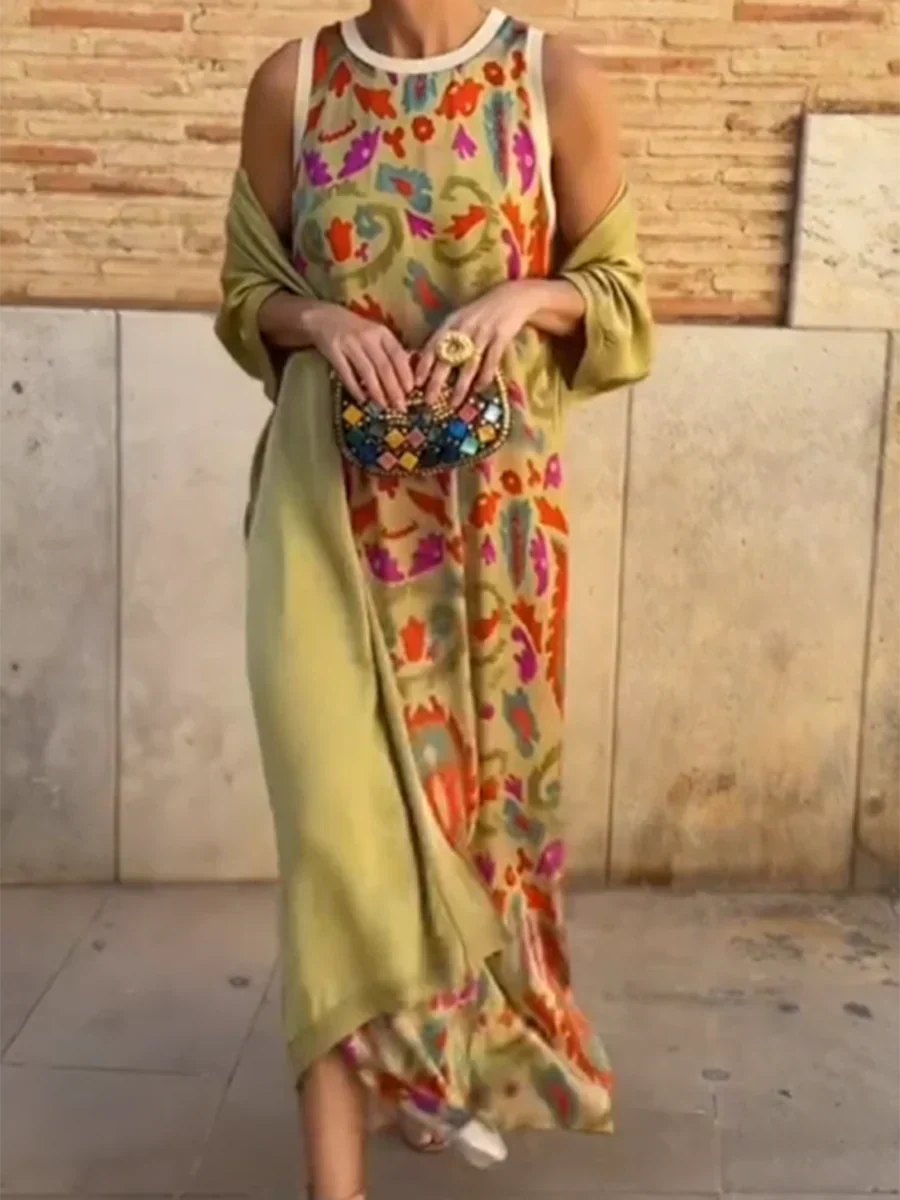 Delly - Boho Chic Two-Piece Dress