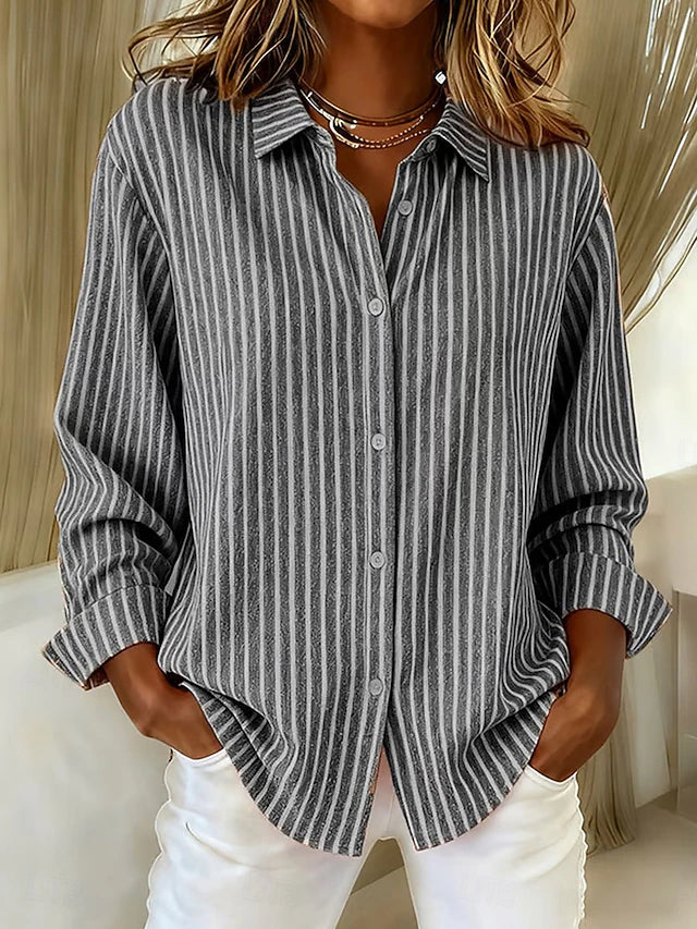 Rebecca | Striped Button Shirt