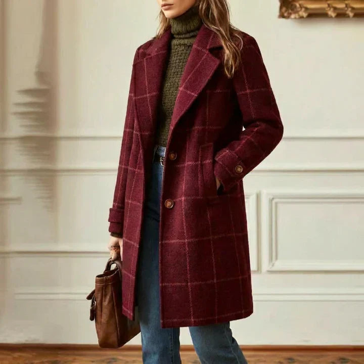 Catherine | Classic Plaid Winter Coat